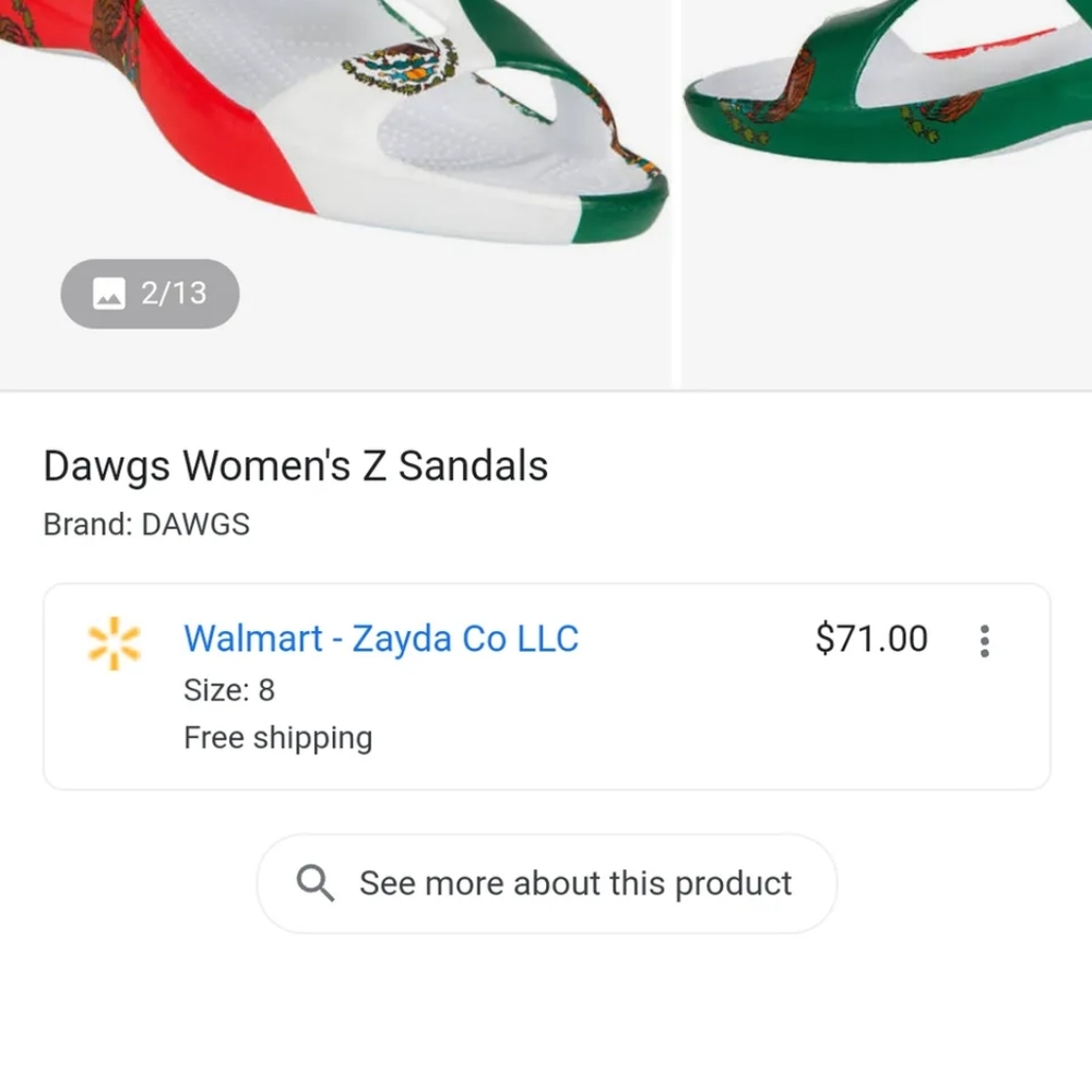 BRAND NEW Dawgs womans Z sandal! COLLECTABLES!